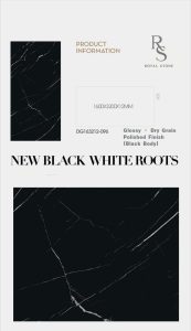 NEW BLACK WHITE ROOTS DG163212 096