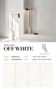 918XGL204 MICRO CEMENT OFF WHITE