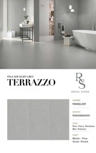 918XGL229 PALLADI LIGHT GREY TERRAZZO