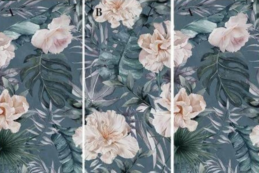 GD82609 HG 121 FLOWER DREAM GREY BLUE 1