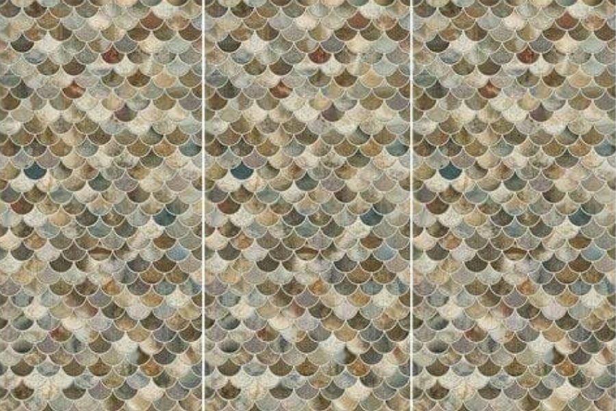 GD82609 SY 156 KILN DRAGON SCALES COLORED SHELLS 1