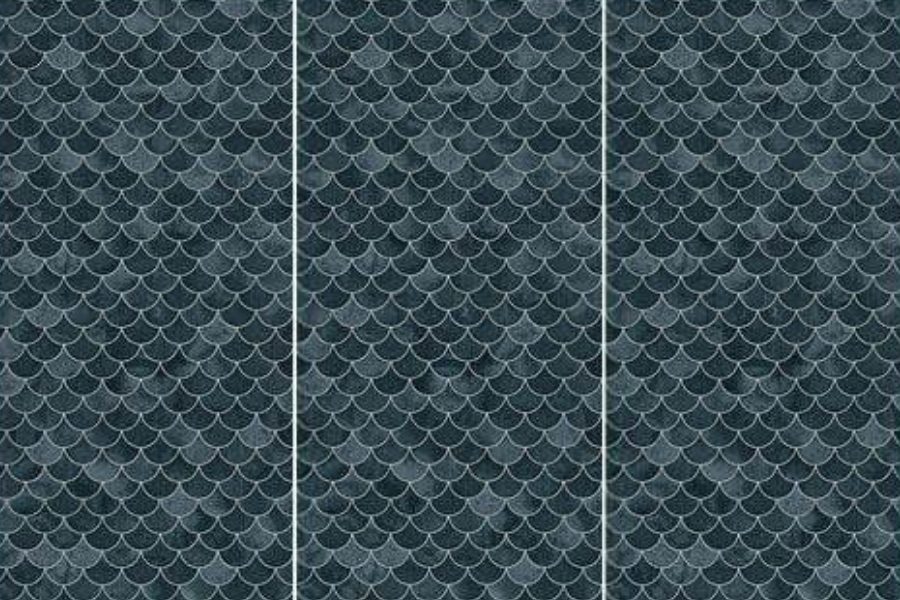 GD82609 SY 157 KILN DRAGON SCALES DARK BLUE 1